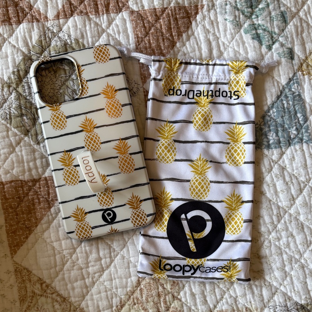 Loopy Case Pineapple Design Phone Case 12 Pro Max